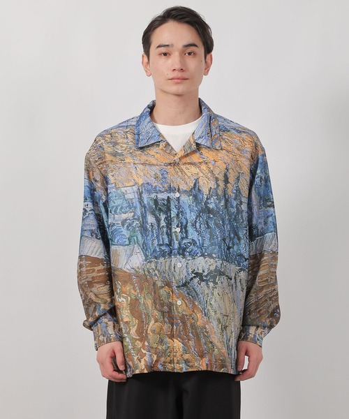 LAKOLE（ラコレ）の「【ラコレ アート】絵画グラフィックシャツ / 588517（シャツ/ブラウス・メンズ・イエロー/ブルー・LARGE/MEDIUM）」の19枚目の写真