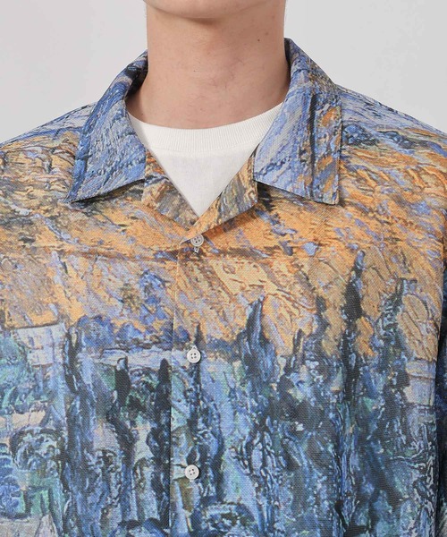 LAKOLE（ラコレ）の「【ラコレ アート】絵画グラフィックシャツ / 588517（シャツ/ブラウス・メンズ・イエロー/ブルー・LARGE/MEDIUM）」の22枚目の写真