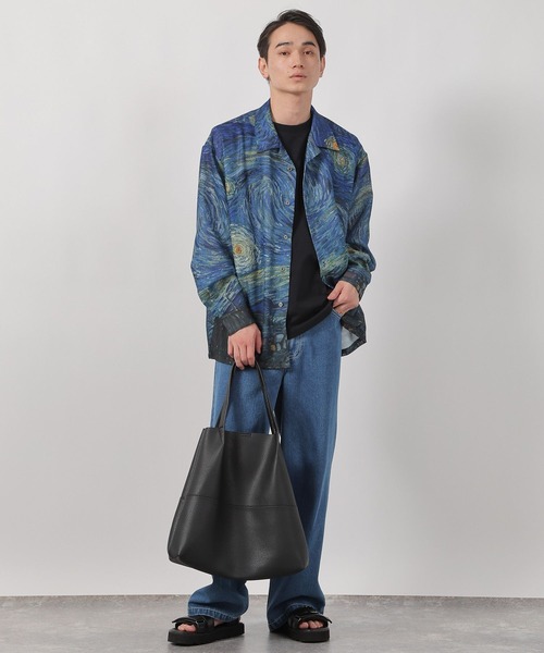 LAKOLE（ラコレ）の「【ラコレ アート】絵画グラフィックシャツ / 588517（シャツ/ブラウス・メンズ・イエロー/ブルー・LARGE/MEDIUM）」の6枚目の写真