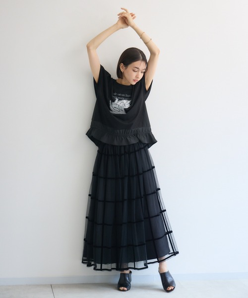 KATHARINE ROSS(キャサリンロス)の「【KATHARINE ROSS】白鳥の湖プルオーバー(Tシャツ/カットソー・レディース・ホワイト/ブラック・MEDIUM)」の3枚目の写真