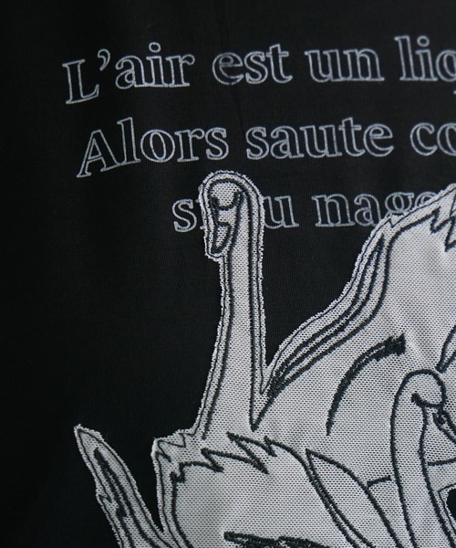 KATHARINE ROSS(キャサリンロス)の「【KATHARINE ROSS】白鳥の湖プルオーバー(Tシャツ/カットソー・レディース・ホワイト/ブラック・MEDIUM)」の11枚目の写真