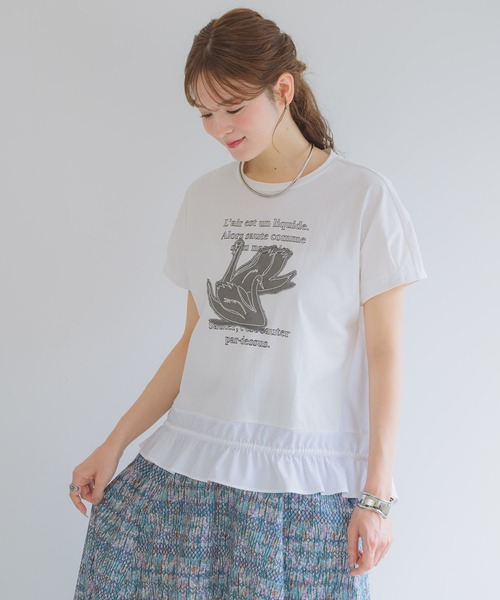 KATHARINE ROSS(キャサリンロス)の「【KATHARINE ROSS】白鳥の湖プルオーバー(Tシャツ/カットソー・レディース・ホワイト/ブラック・MEDIUM)」の15枚目の写真