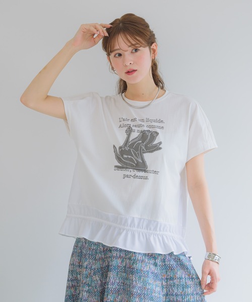 KATHARINE ROSS(キャサリンロス)の「【KATHARINE ROSS】白鳥の湖プルオーバー(Tシャツ/カットソー・レディース・ホワイト/ブラック・MEDIUM)」の16枚目の写真