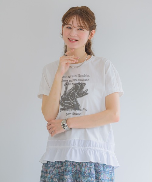 KATHARINE ROSS(キャサリンロス)の「【KATHARINE ROSS】白鳥の湖プルオーバー(Tシャツ/カットソー・レディース・ホワイト/ブラック・MEDIUM)」の17枚目の写真