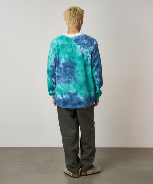 Gramicci(グラミチ)の「WAFFLE CREW|ワッフルクルー UNISEX(Tシャツ/カットソー・メンズ・ターコイズブルー/ライトグリーン/ライトグレー/ネイビー・M/L/S/XL)」の9枚目の写真