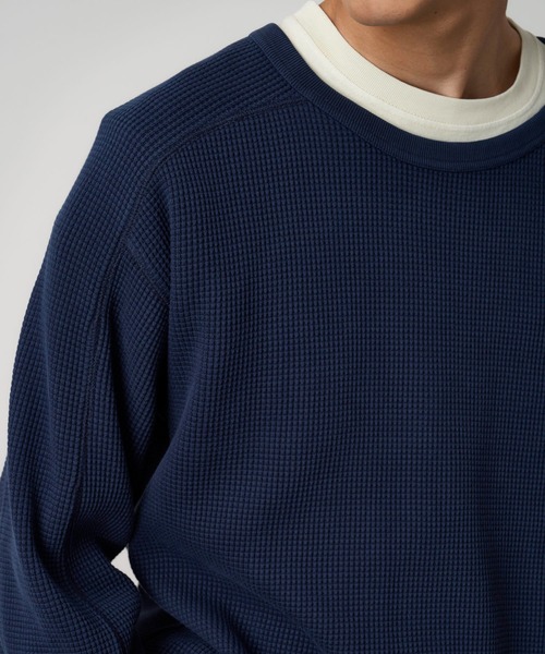 Gramicci(グラミチ)の「WAFFLE CREW|ワッフルクルー UNISEX(Tシャツ/カットソー・メンズ・ターコイズブルー/ライトグリーン/ライトグレー/ネイビー・M/L/S/XL)」の10枚目の写真