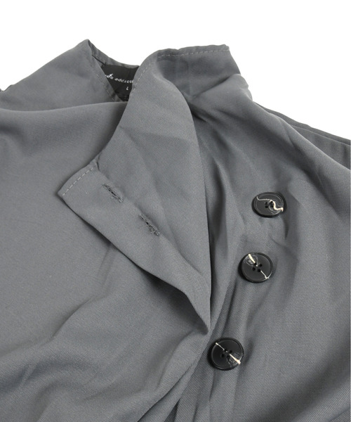 neos(ネオス)の「【neos】ルーズシルエット ドレープ ハイネック ロングスリーブ プルオーバー シャツ(シャツ/ブラウス・メンズ・ブラック/グレー・MEDIUM/LARGE/X-LARGE)」の17枚目の写真