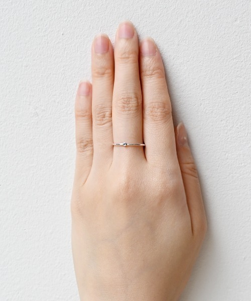 sowi（ソーイ）の「SV925　Talat　誕生石　シンプル　リング（リング・レディース・ライトブルー/ダークブルー/パープル/イエロー/ホワイト/グリーン/ライトグリーン/ピンク/レッド/ワインレッド/オフホワイト/ブルー・#11/#9）」の20枚目の写真