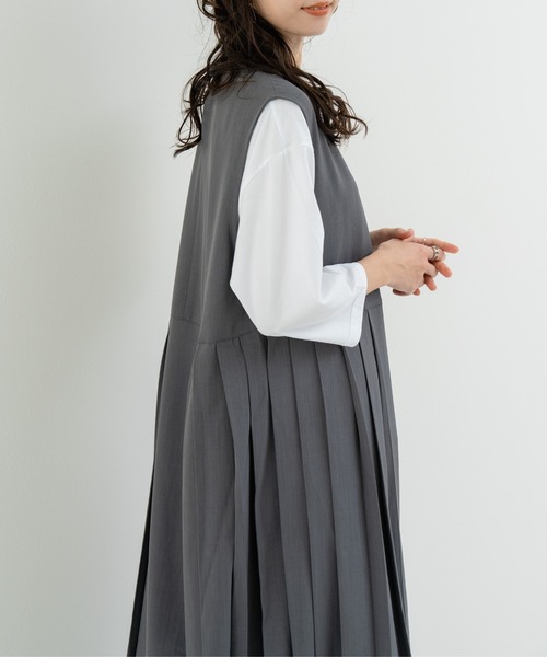 refinedworks(リファインドワークス)の「【refinedworks】一枚で主役になる プリーツジャンスカ!(ワンピース・レディース・グレー/ブラック・FREE)」の11枚目の写真