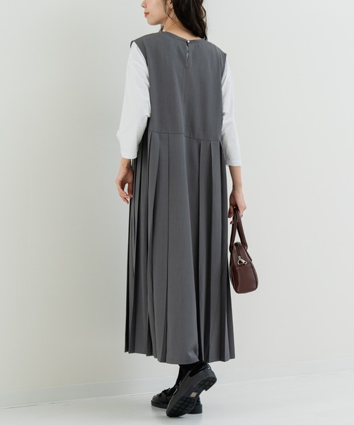 refinedworks(リファインドワークス)の「【refinedworks】一枚で主役になる プリーツジャンスカ!(ワンピース・レディース・グレー/ブラック・FREE)」の18枚目の写真
