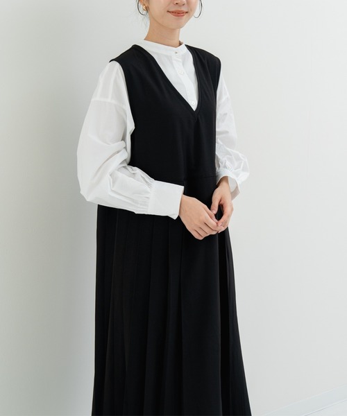 refinedworks(リファインドワークス)の「【refinedworks】一枚で主役になる プリーツジャンスカ!(ワンピース・レディース・グレー/ブラック・FREE)」の13枚目の写真