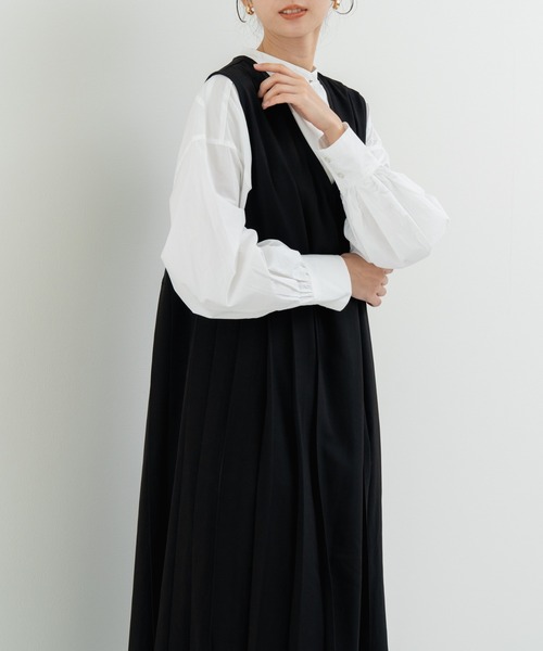 refinedworks(リファインドワークス)の「【refinedworks】一枚で主役になる プリーツジャンスカ!(ワンピース・レディース・グレー/ブラック・FREE)」の14枚目の写真