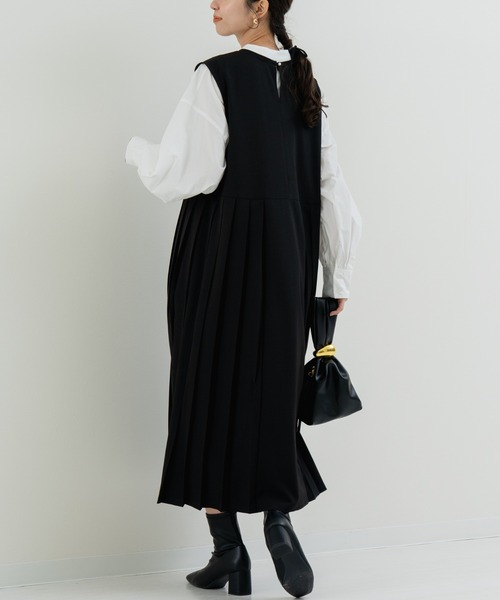 refinedworks(リファインドワークス)の「【refinedworks】一枚で主役になる プリーツジャンスカ!(ワンピース・レディース・グレー/ブラック・FREE)」の8枚目の写真