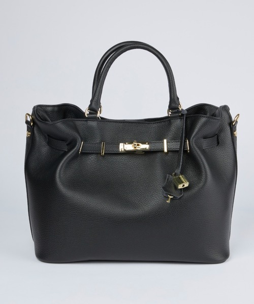 MILOS（ミロス）の「金具付きショルダーバッグ Large《MILOS》（トートバッグ・レディース・ブラウン/ブラック・フリー）」の2枚目の写真