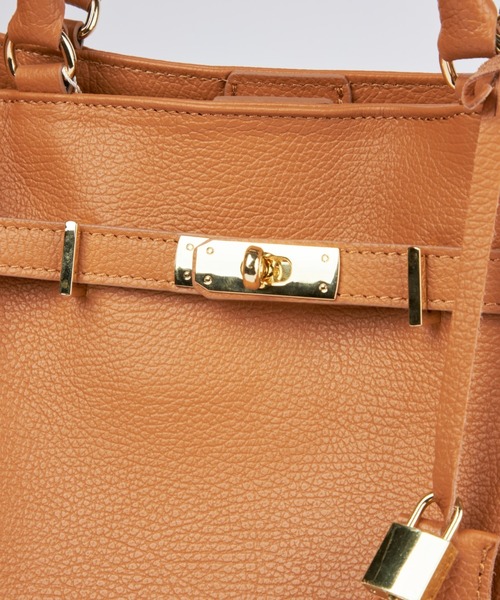 MILOS（ミロス）の「金具付きショルダーバッグ Large《MILOS》（トートバッグ・レディース・ブラウン/ブラック・フリー）」の7枚目の写真