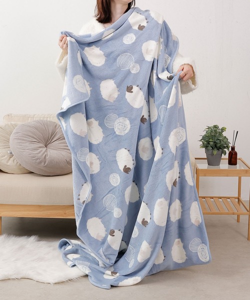 セール】ひつじくん マイクロブランケット 140cm×200cm（ブランケット