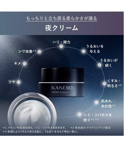 【新品未使用】カネボウ クリーム イン デイⅡ&クリーム イン ナイトⅡ クリーム イン ナイトⅡ（医薬部外品）（美容液/オイル/クリーム