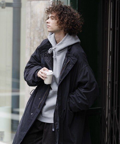 BEAMS 2way モッズコート キルティングジャケット 黒 メンズ　未着用 FREAK'S STORE/ビッグシルエット ライナーセット ショートモッズ