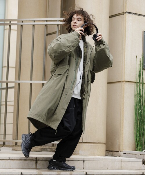 HOUSTON/ビッグシルエット/モッズコート/キルティングライナー/3WAY FREAK'S STORE ブルゾン アウター 限定展開 ビッグシルエット