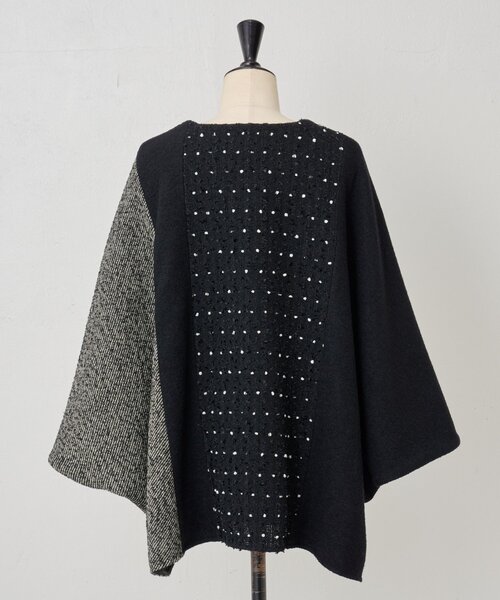 BEARDSLEY 定価4.7万円 パッチワークポンチョ パッチワークポンチョコート（その他アウター）｜BEARDSLEY