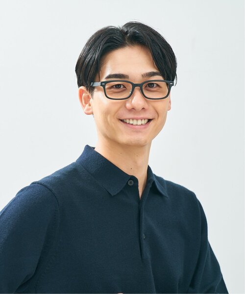 UNITED ARROWS（ユナイテッドアローズ）の「Zoff｜UNITED ARROWS｜ウェリントン型 メガネ [Stylish] 横長 ｜伊達メガネ 度付き[レンズ交換券付き]ユニセックス  ユナイテッドアローズ（メガネ・メンズ・ブラック/グリーン/ブラック系その他6・FREE）」の3枚目の写真