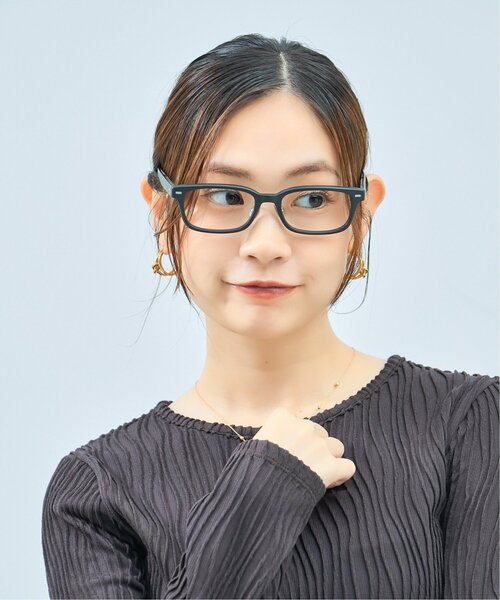 UNITED ARROWS（ユナイテッドアローズ）の「Zoff｜UNITED ARROWS｜ウェリントン型 メガネ [Stylish] 横長 ｜伊達メガネ 度付き[レンズ交換券付き]ユニセックス  ユナイテッドアローズ（メガネ・メンズ・ブラック/グリーン/ブラック系その他6・FREE）」の8枚目の写真