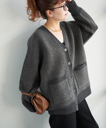 SPICK AND SPAN カーディガン ウール100% グレー レディース SPICK AND SPAN カーディガン ウール100% グレー レディース