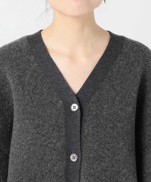 タイムセール中♪ 新品 スピックアンドスパン ブークレダブルフェイスカーディガン セール】《追加》ブークレダブルフェイスカーディガン（カーディガン
