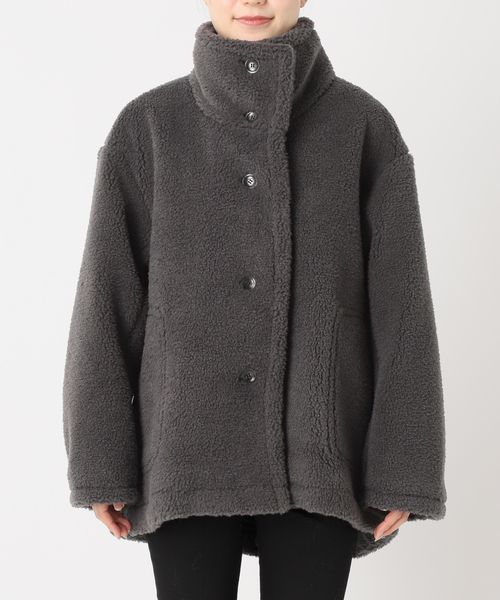 JOURNAL STANDARD（ジャーナルスタンダード）の「《追加》エコファーショートブルゾン（ブルゾン・レディース・ブラウン/チャコールグレー・FREE）」の17枚目の写真