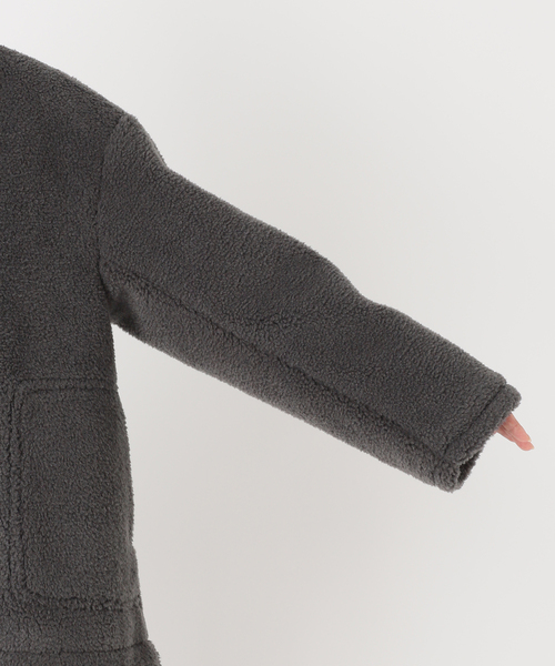 JOURNAL STANDARD（ジャーナルスタンダード）の「《追加》エコファーショートブルゾン（ブルゾン・レディース・ブラウン/チャコールグレー・FREE）」の22枚目の写真