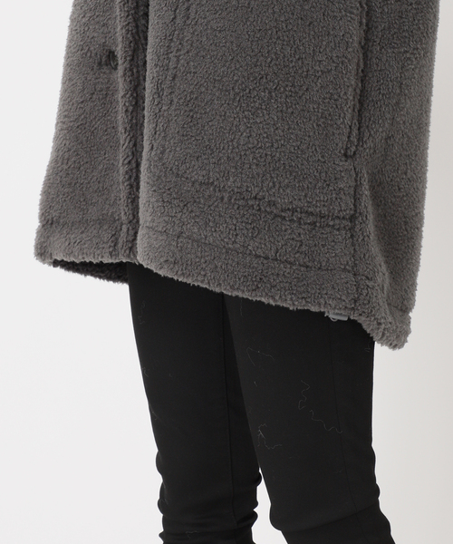 FIDELITY JOURNAL STANDARD ファーポンチョ USA製 黒 別注Regulated Gravity(35 BLACK): AKIKOAOKI: WOMENS