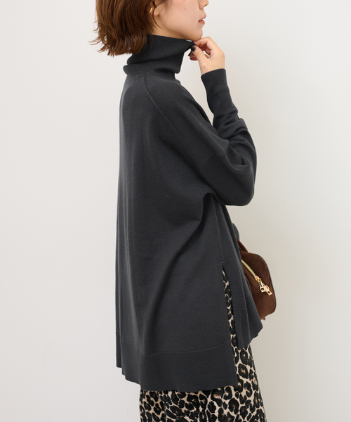 セール】《WEB限定追加 / 新色》BiellaYarnワイドタートルネック