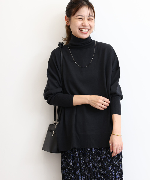 セール】《WEB限定追加 / 新色》BiellaYarnワイドタートルネック