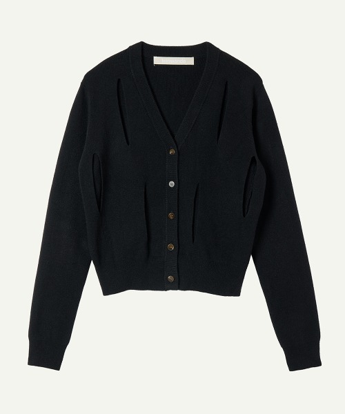 【新品タグ付】Ribbon Tie Knit Cardigan black セール】Ribbon Tie Cardigan（カーディガン/ボレロ）｜leinwande