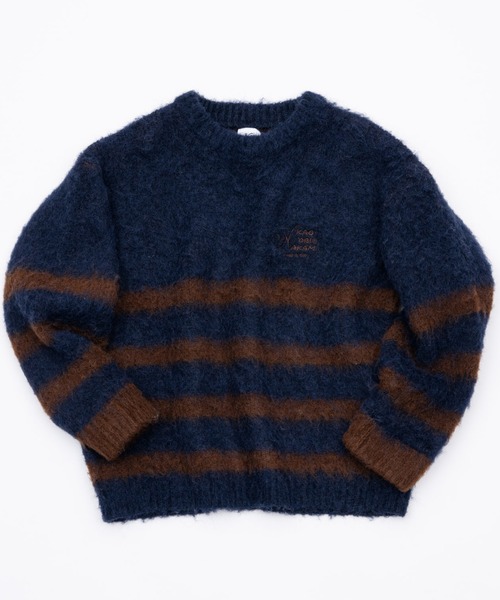 HALF-STRIPE KNIT / ハーフストライプニット（ニット/セーター