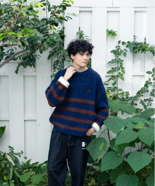 kaoyorinakami（カオヨリナカミ）の「HALF-STRIPE KNIT / ハーフ