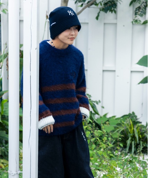 kaoyorinakami（カオヨリナカミ）の「HALF-STRIPE KNIT / ハーフ
