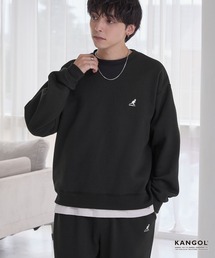 KANGOL（カンゴール）の「KANGOL/カンゴール 別注 ロゴ ワンポイント刺繍 オーバーサイズスウェットプルオーバー＆スウェットパンツ（ルームウェア/パジャマ）」