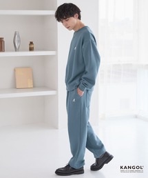 KANGOL（カンゴール）の「KANGOL/カンゴール 別注 ロゴ ワンポイント刺繍 オーバーサイズスウェットプルオーバー＆スウェットパンツ（ルームウェア/パジャマ）」
