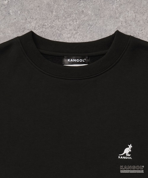 KANGOL(カンゴール)の「KANGOL/カンゴール 別注 ロゴ ワンポイント刺繍 オーバーサイズスウェットプルオーバー&スウェットパンツ(ルームウェア/パジャマ・メンズ・チャコール/ブラック/ブラウン/グレイッシュブルー/グレー・M/L/S)」の11枚目の写真