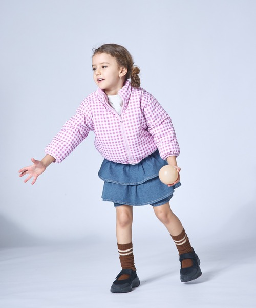 pairmanon（ペアマノン）の「【エアサーマル】ガールズ  総柄 リバーシブル ボアブルゾン（ブルゾン・キッズ・ピンク系その他/イエロー系その他/ベージュ/ピンク・XS/S/M/L）」の14枚目の写真