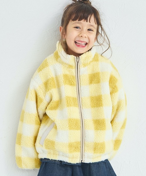 pairmanon（ペアマノン）の「【エアサーマル】ガールズ  総柄 リバーシブル ボアブルゾン（ブルゾン・キッズ・ピンク系その他/イエロー系その他/ベージュ/ピンク・XS/S/M/L）」の22枚目の写真