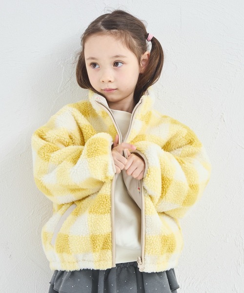 pairmanon（ペアマノン）の「【エアサーマル】ガールズ  総柄 リバーシブル ボアブルゾン（ブルゾン・キッズ・ピンク系その他/イエロー系その他/ベージュ/ピンク・XS/S/M/L）」の20枚目の写真