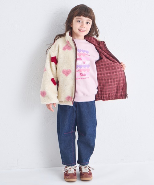 pairmanon（ペアマノン）の「【エアサーマル】ガールズ  総柄 リバーシブル ボアブルゾン（ブルゾン・キッズ・ピンク系その他/イエロー系その他/ベージュ/ピンク・XS/S/M/L）」の17枚目の写真