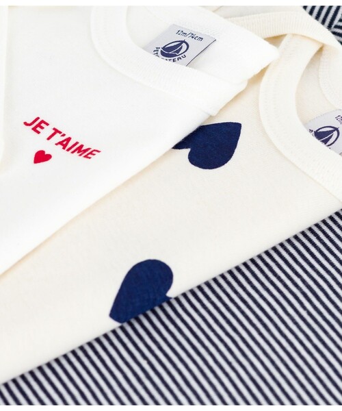PETIT BATEAU(プチバトー)の「長袖ボディ3枚組(ロンパース・キッズ・その他1・6MONTH/12MONTH/18MONTH/24MONTH)」の3枚目の写真