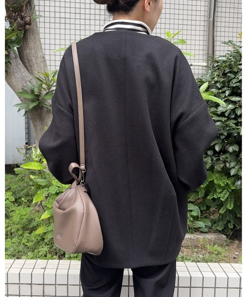 DRAW（ドロー）の「DRAW(ドロー) / フォームショートジャケット（ブルゾン・レディース・ブラック/グレー/ベージュ・MEDIUM/LARGE）」の22枚目の写真