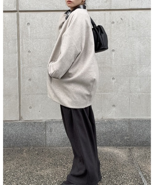 DRAW（ドロー）の「DRAW(ドロー) / フォームショートジャケット（ブルゾン・レディース・ブラック/グレー/ベージュ・MEDIUM/LARGE）」の9枚目の写真