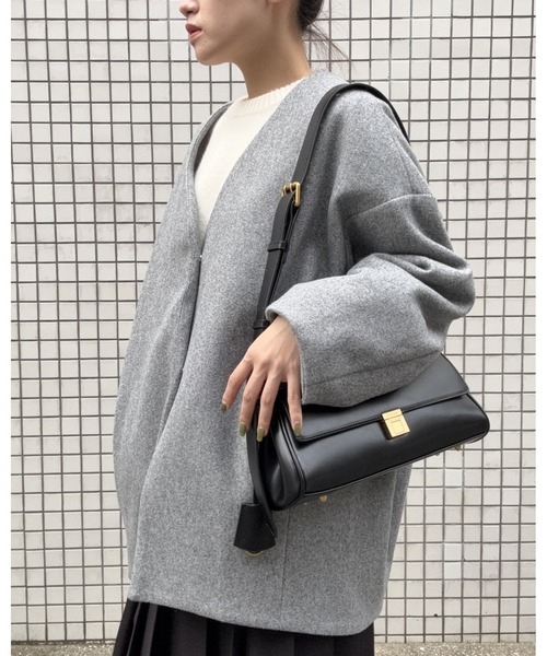 DRAW（ドロー）の「DRAW(ドロー) / フォームショートジャケット（ブルゾン・レディース・ブラック/グレー/ベージュ・MEDIUM/LARGE）」の11枚目の写真