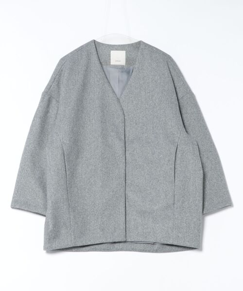 DRAW（ドロー）の「DRAW(ドロー) / フォームショートジャケット（ブルゾン・レディース・ブラック/グレー/ベージュ・MEDIUM/LARGE）」の18枚目の写真