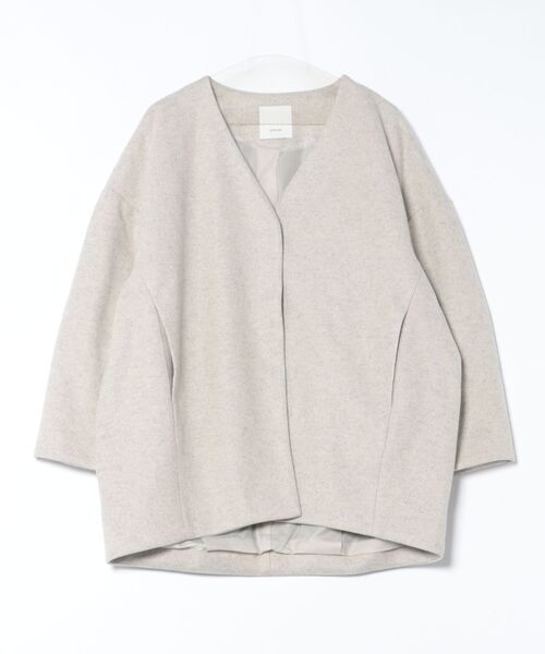 DRAW（ドロー）の「DRAW(ドロー) / フォームショートジャケット（ブルゾン・レディース・ブラック/グレー/ベージュ・MEDIUM/LARGE）」の19枚目の写真